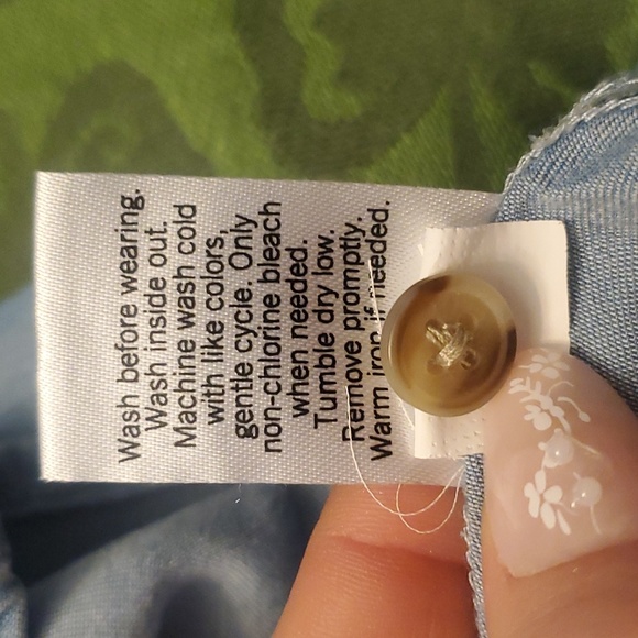 SO Fit and Flare Breathable Blue Dress With Buttons Juniors Size Extra Small - Picture 5 of 5